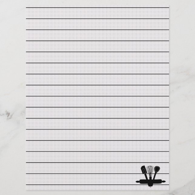 Capítulo Divisor Páginas para Binders de Receita (Frente)