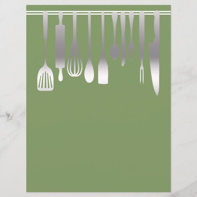 Capítulo Divisor Páginas para Binders de Receita (Frente)