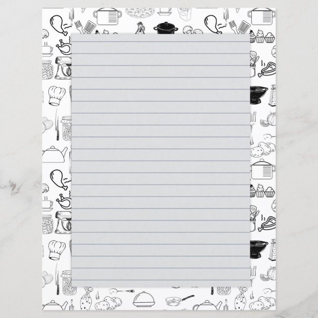 Capítulo Divisor Páginas para Binders de Receita (Frente)