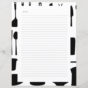 Capítulo Divisor Páginas para Binders de Receita