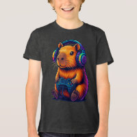 Capivara Gamer Fofa — com Fone de Ouvido e Control