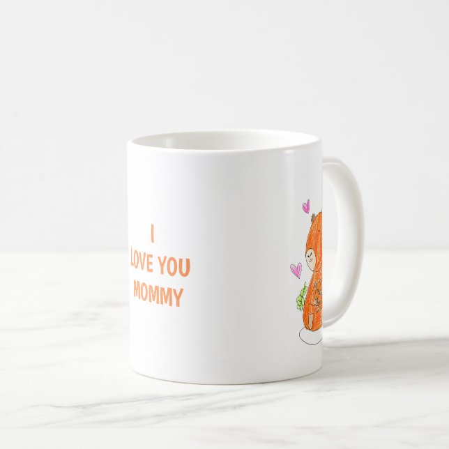 "Capivara mãe e bebê" Caneca de Chá ou Café (Frente Esquerda)