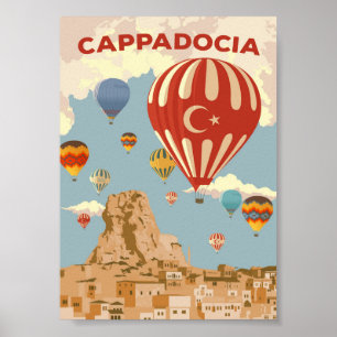 Cappadocia - poster das viagens vintage