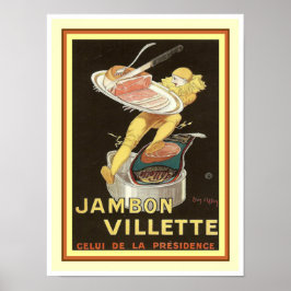 Cappielllo Jambon Villette Poster 12 x 16