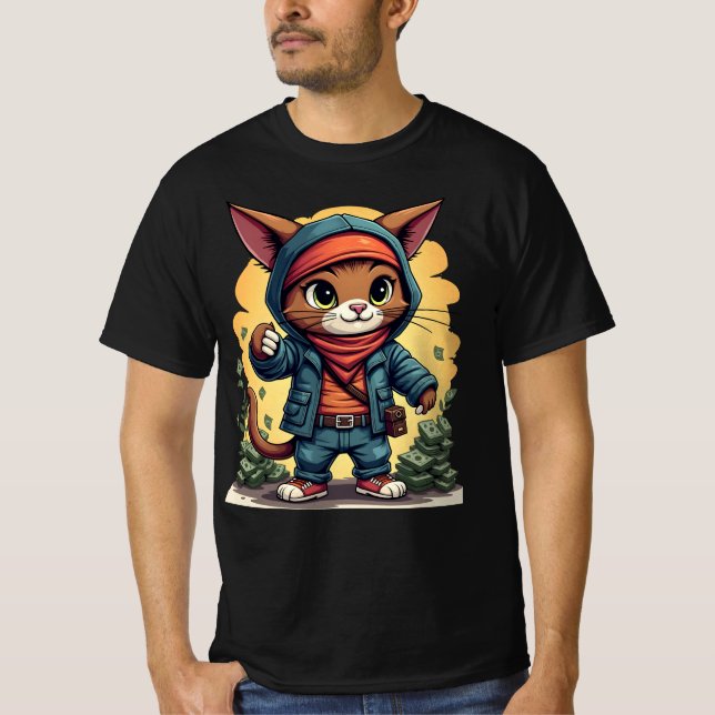 Capre de Gato Dinheiro - Camisa de Gato Robber Eng (Frente)