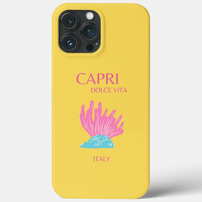 Capri Dolce Vita, Viagem art, amarelo (Verso)
