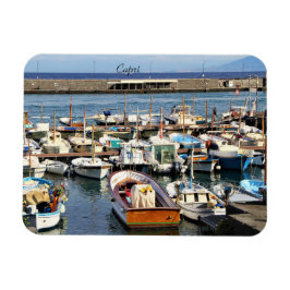 Cápri, Itália, Barcos, Marina, Fotografia, Ímã