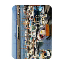 Capri, Itália, Barcos, Marina, Fotografia, Ímã