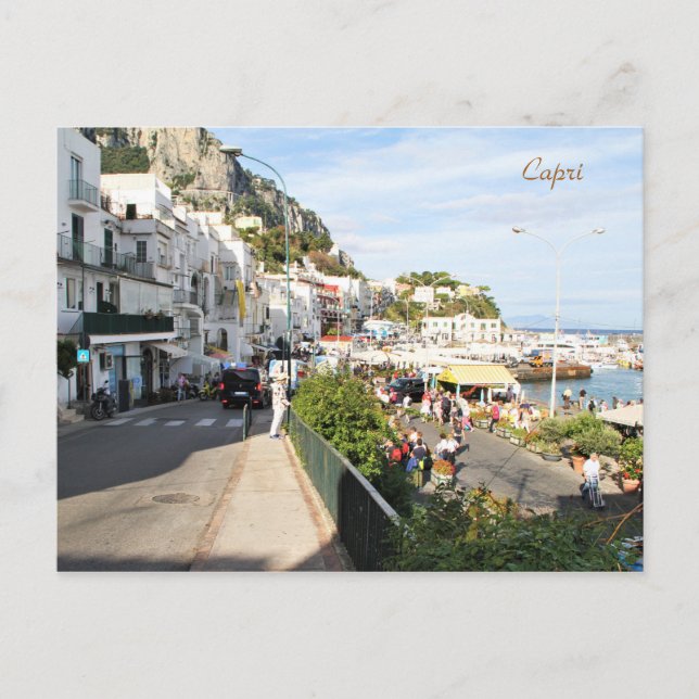 Capri, Itália, Fotografia, Cartão de Posto (Frente)