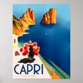 Capri, Itália poster de viagens