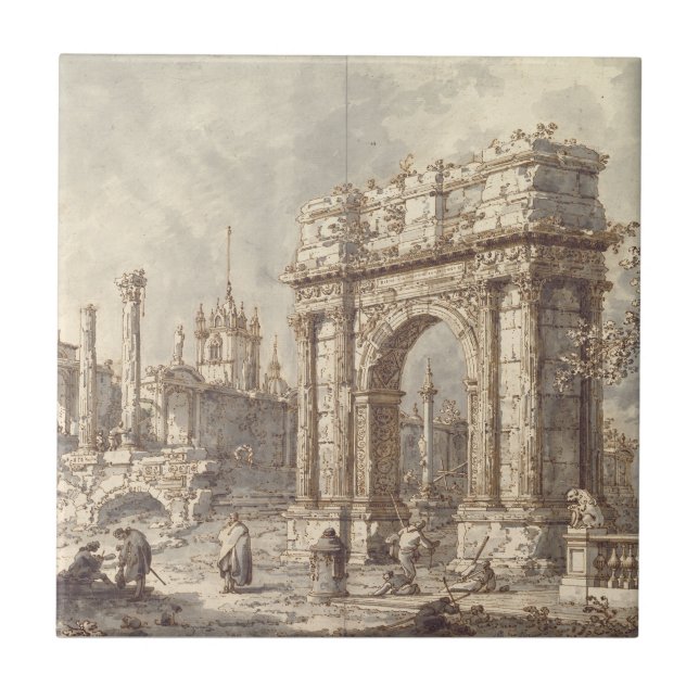 Capriccio com um Arco do Triunfo Romano (Frente)