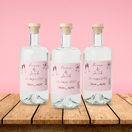 Caprichosos Rabiscos Excêntricos Casamento Rosa