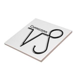 CAPRICORN, Design abstrato do Sinal Zodiac,