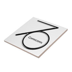 CAPRICORN, Design abstrato do Sinal Zodiac,