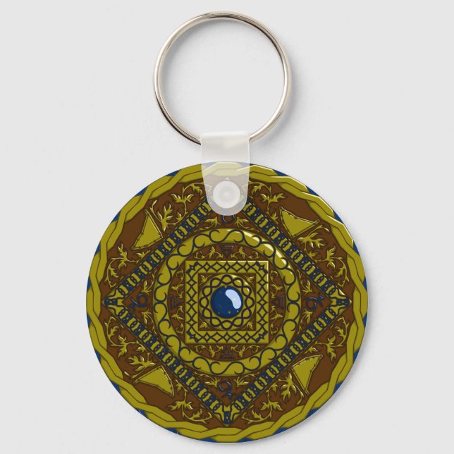 Capricorn Mandala Chaveiro (Frente)