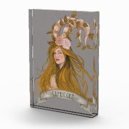 Capricorn Mulher Fantasy Acrylic Wall Art