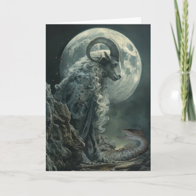 Capricorn Tarot Astrologia, Zodiac, Cartão de Nota (Frente)