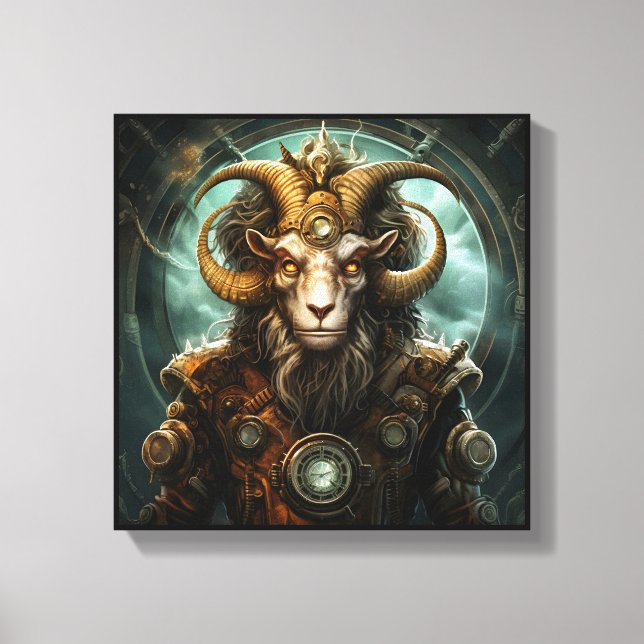 Capricorn Zodiac Art Canvas (Frente)