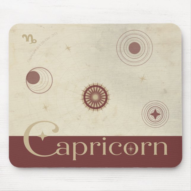 Capricorn Zodiac Mousepad (Frente)