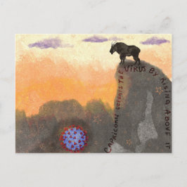 Capricórnio derrota o cartão postal do vírus