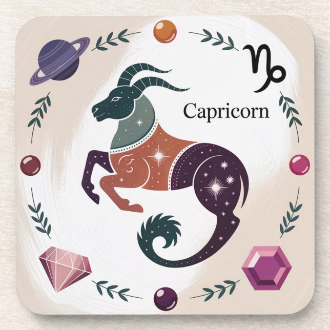 Capricórnio Joias Saturn Plastic Porta copos Set (Frente)
