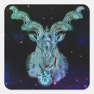 Caprino, os adesivos do zodiac da cabra