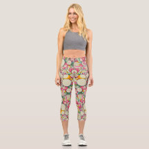 Capris de cintura alta