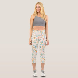 Capris de Ioga Personalizados de Cintura Alta