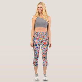 Capris de Ioga Personalizados de Cintura Alta