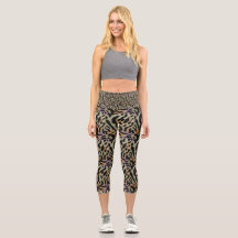 Capris de Ioga Personalizados de Cintura Alta