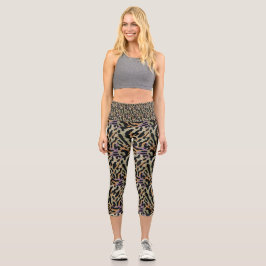 Capris de Ioga Personalizados de Cintura Alta