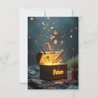 Cápsula do Tempo do Seu Futuro Cartão de Meditação