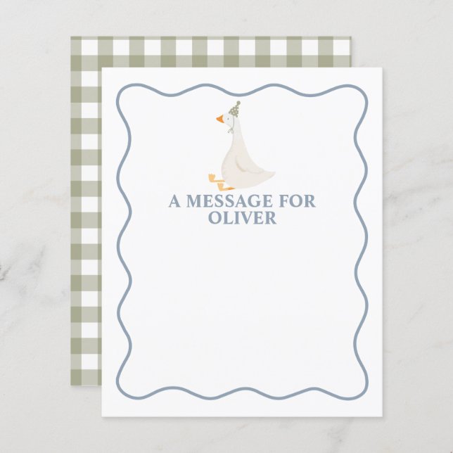 Cápsula Horária de Primeiro Aniversário de Um Bobo (Frente/Verso)