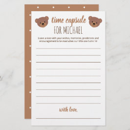 Cápsula Horária para Chá de fraldas e Aniversário