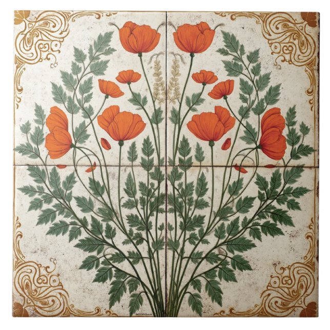 Cápsula ornamentado com Borda Dourada (Frente)