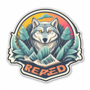 Captivando adesivos de Lobos para Amantes da Natur