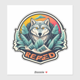 Captivando adesivos de Lobos para Amantes da Natur