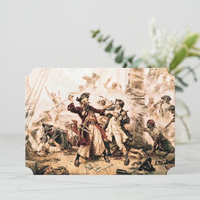 Captura, Barba Negra Pirata, Vingança da Rainha An (Em pé/Frente)