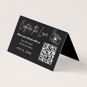 Captura Chic Moderna Cartão Dobrado do Código QR L