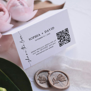 Captura de Amor com QR code de Letra Minimalista M