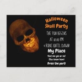 Captura Dourada de Caveira em Convite Preto