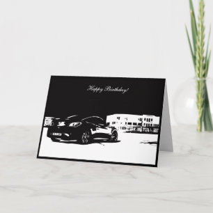 Captura traseira do Gen Coupe - Cartão de Aniversá