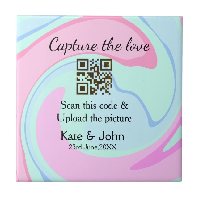 Capturar a combinação azul-rosa do marble add QR s (Frente)