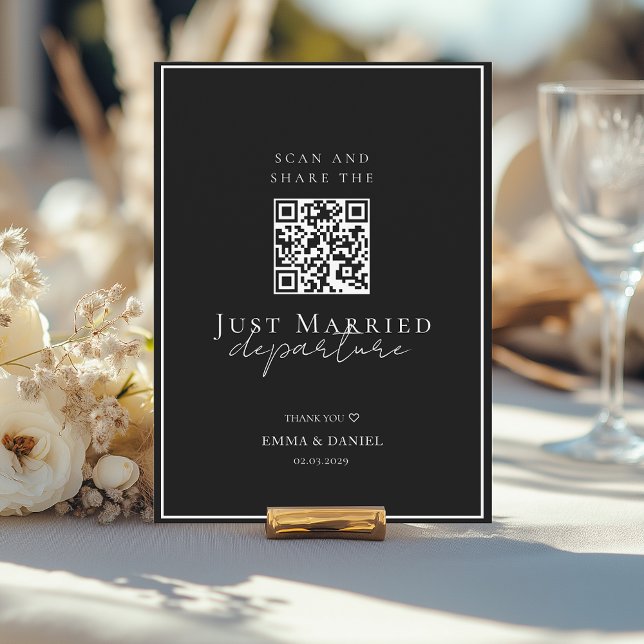 Capturar cada momento - compartilhamento de fotos  (Capture Every Moment–Wedding QR Code Photo Sharing. Personalized with your names, date and text.)