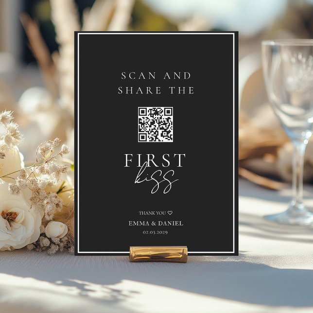Capturar cada momento - compartilhamento de fotos  (Capture Every Moment–Wedding QR Code Photo Sharing. Personalized with your names, date and text.)