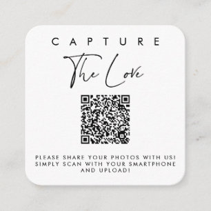 Capture os cartões de amor com código QR