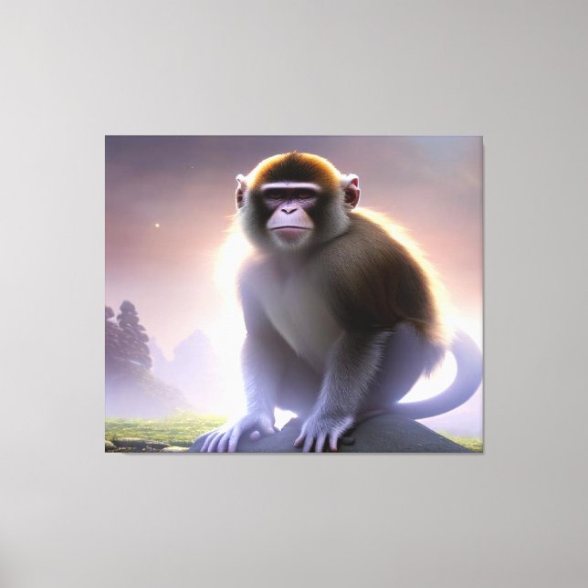 Capuchin Monkey Stretch Canvas (Frente)