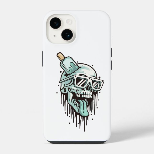 Capuz de Caveira e Capas de Telefone com Óculos de (Verso)