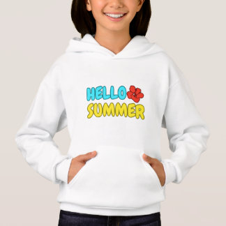 Capuz de Moletom Olá Verão Crianças