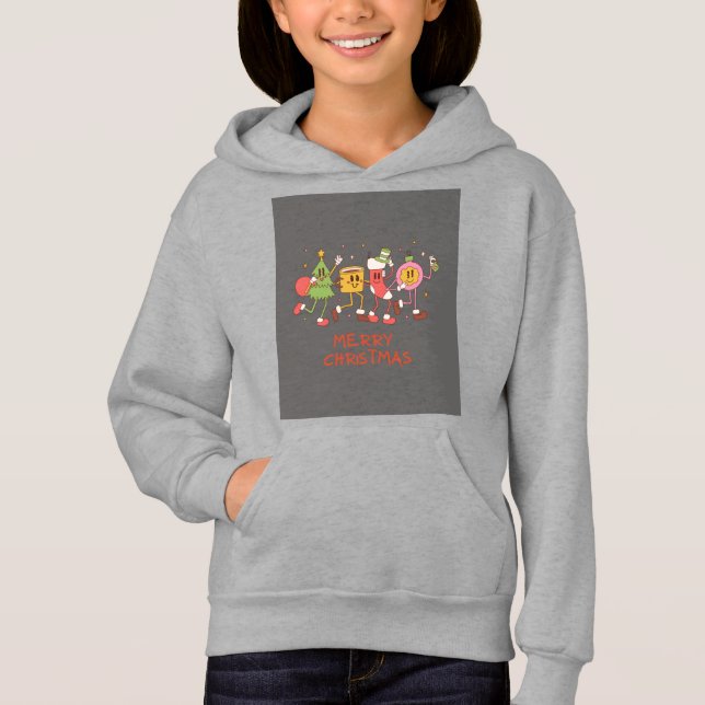 capuz de natal alegre (Frente)